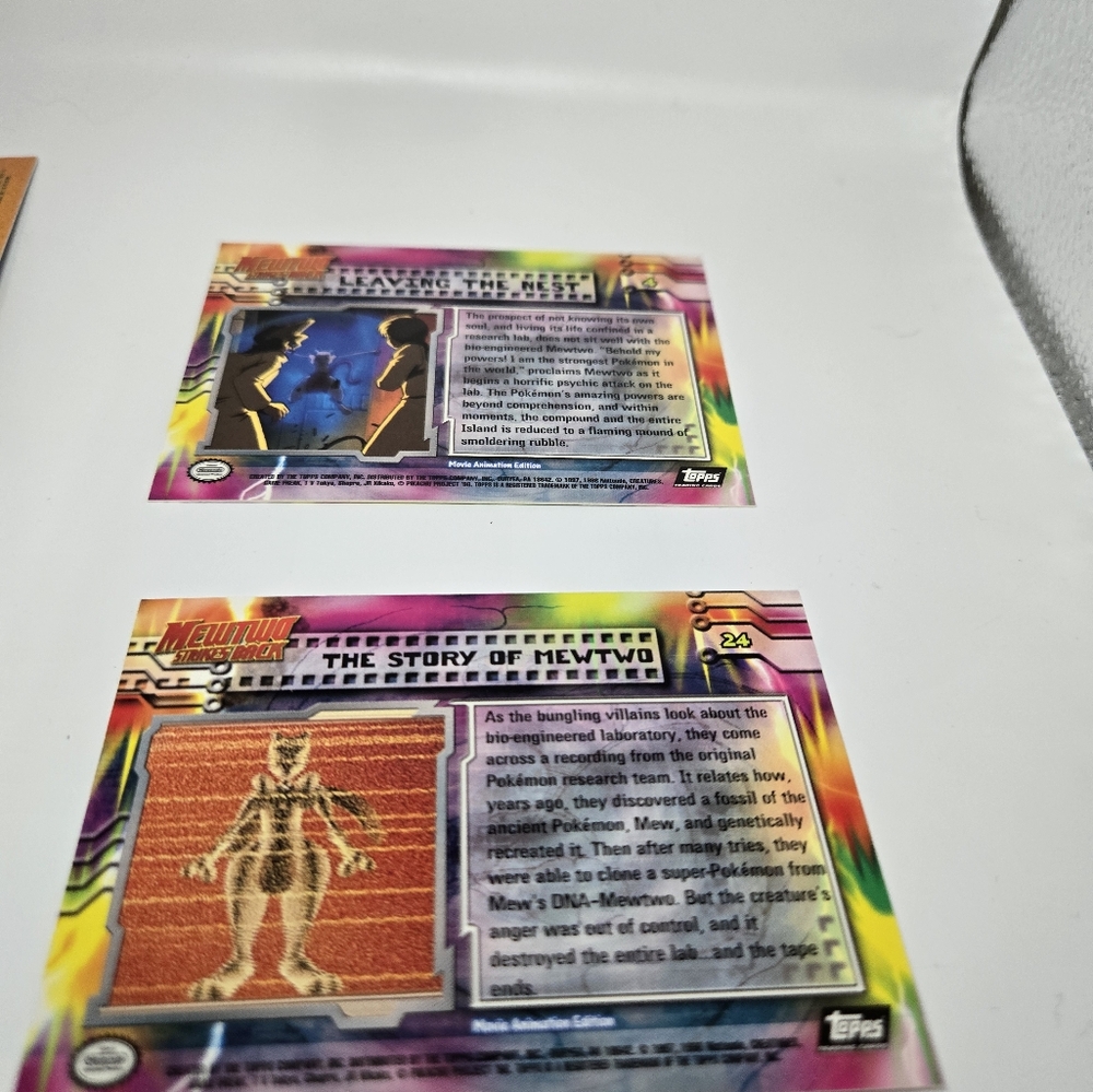 🎬 Pokémon: The First Movie – Opened 8-Card Pack w/ Foil – Vintage Topps - Picture 9 of 17